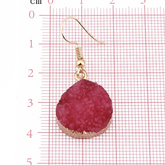 Faux Druzy Earrings - Picture 4 of 5